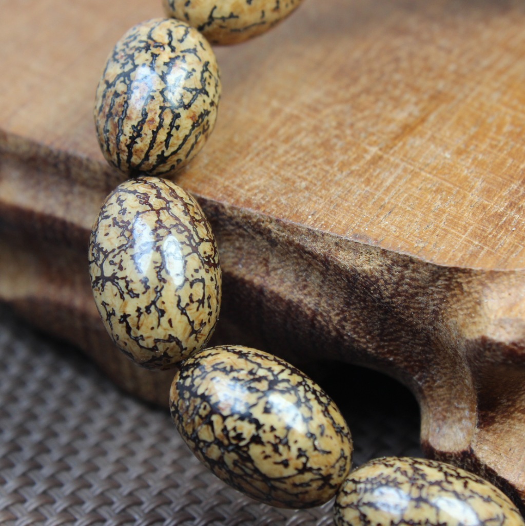 精工打磨大理子菩提 密瓜菩提 手串 11x15mm