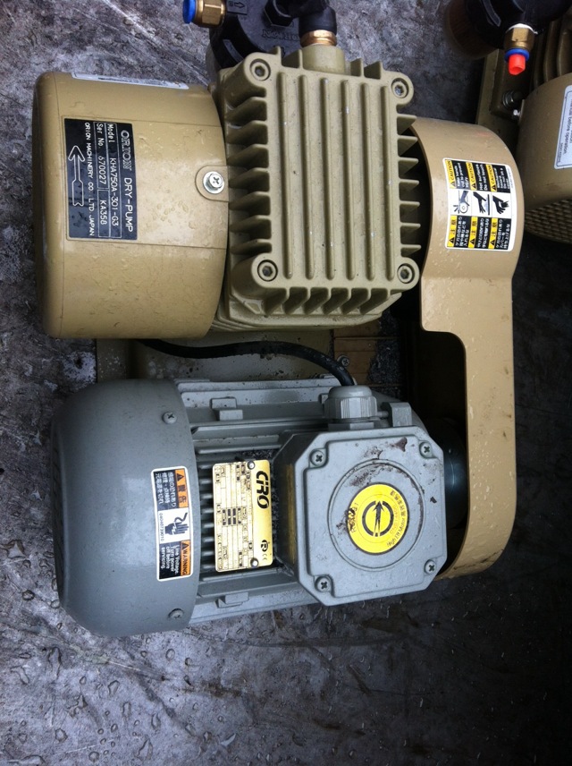 日本进口贴片机专用好利旺kha 750a--301--03旋片式无油真空泵