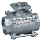 三片式带平台球阀