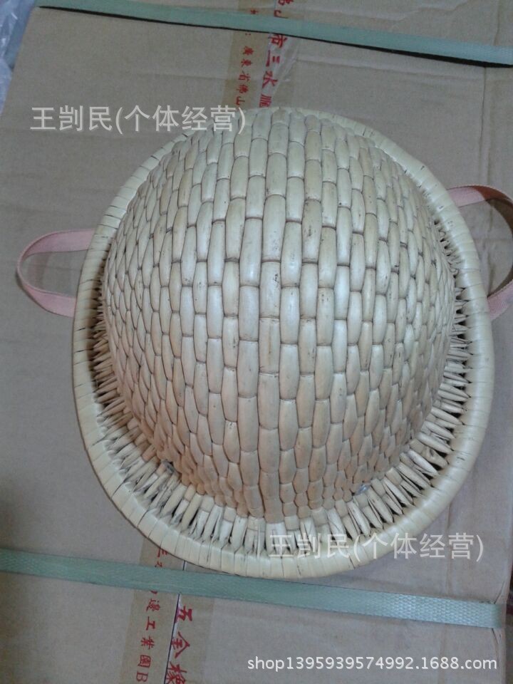 供应 可调节柳条帽 柳编安全帽 夏天遮阳帽 藤条安全帽 藤帽