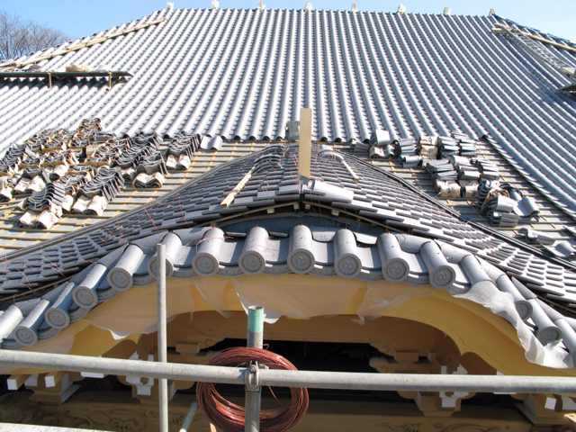 防日式银灰色,灰黑色烟熏陶土瓦.仿古瓦