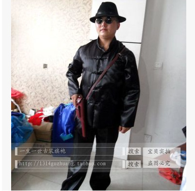 一生一世古装旗袍汉奸服二狗子特务服装民国服饰舞台演出服装摄影