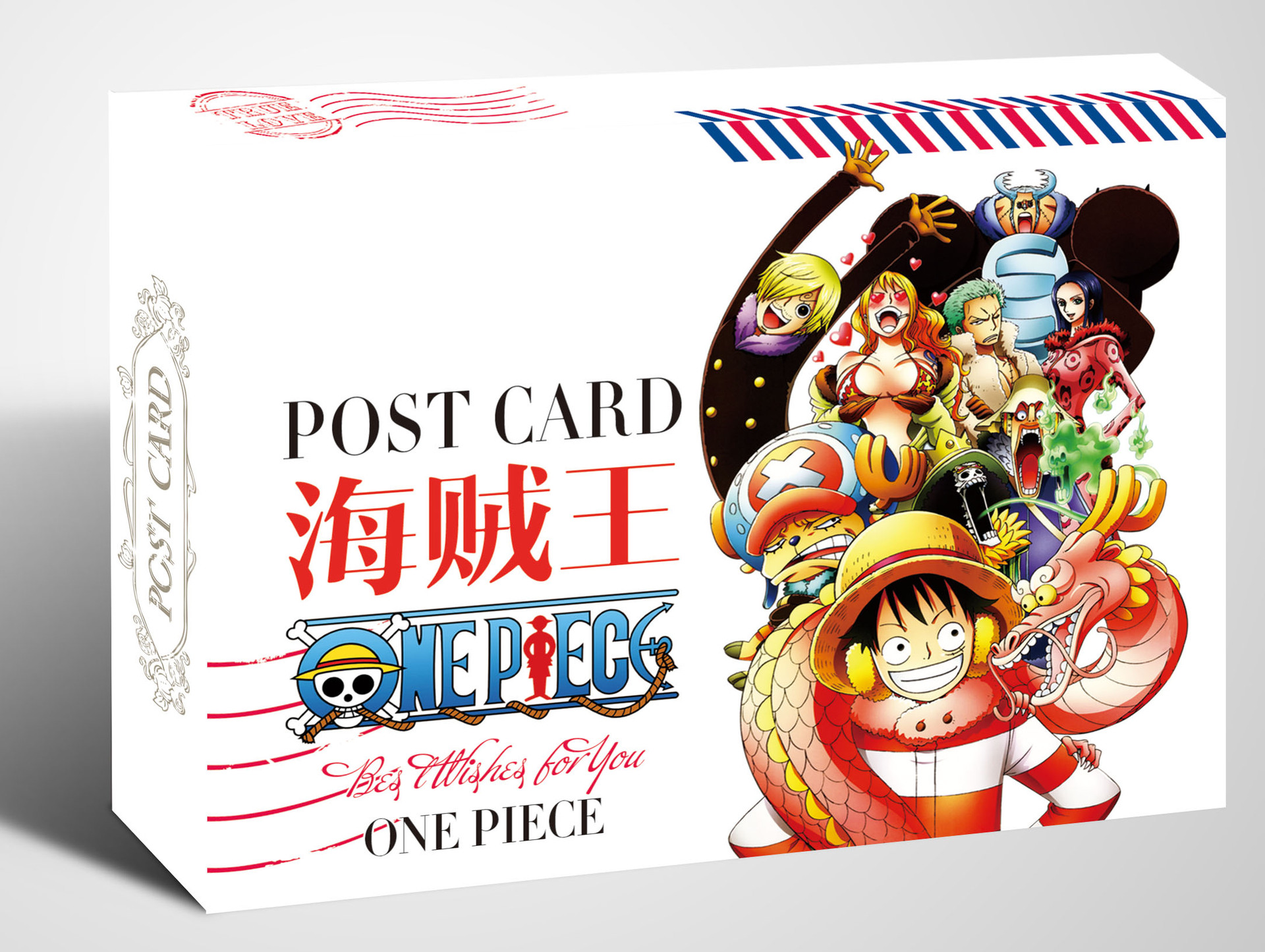 海贼王明信片40张入盒 动漫海贼王周边批发