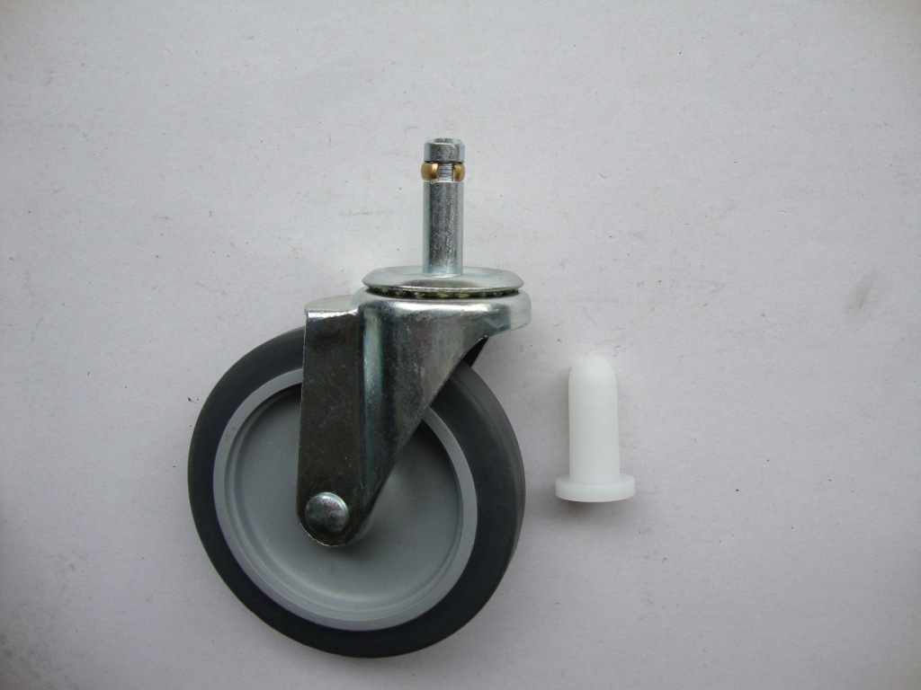 供应优质卡簧灰胶轮 餐车轮 购物车轮 万向轮