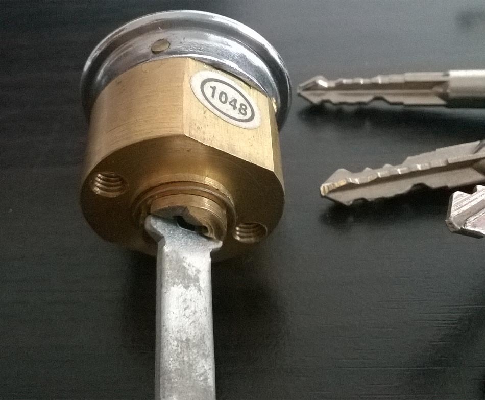 实力防盗门防钻锁芯 十字锁芯 外装门锁防钻锁芯