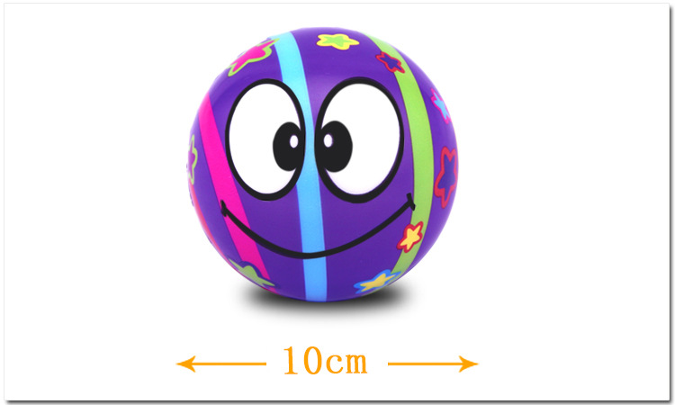360度pu全彩印 直径10cm网袋装pu实心弹力球 pu实心弹力球玩具
