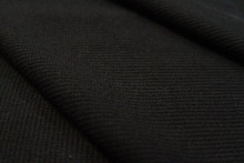 供应各种规格的针织全棉2X2黑色螺纹 罗文现货 高档圆机罗纹布