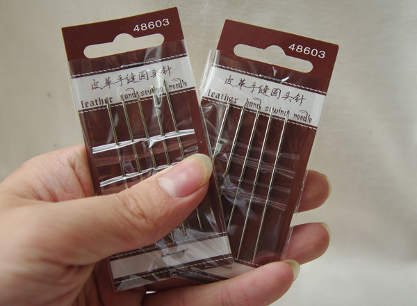 【中号皮革圆头手缝套针(5根)48603】价格,批发,供
