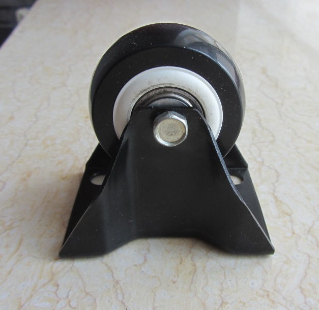 2寸金钻定向脚轮批发万向轮转向轮家居固定胶轮