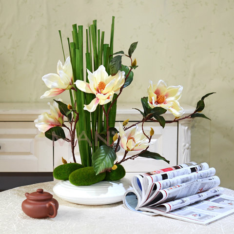 水蜡烛叶插花配材配件-蒲叶批发供应插花配叶配材酒店花配叶辅料