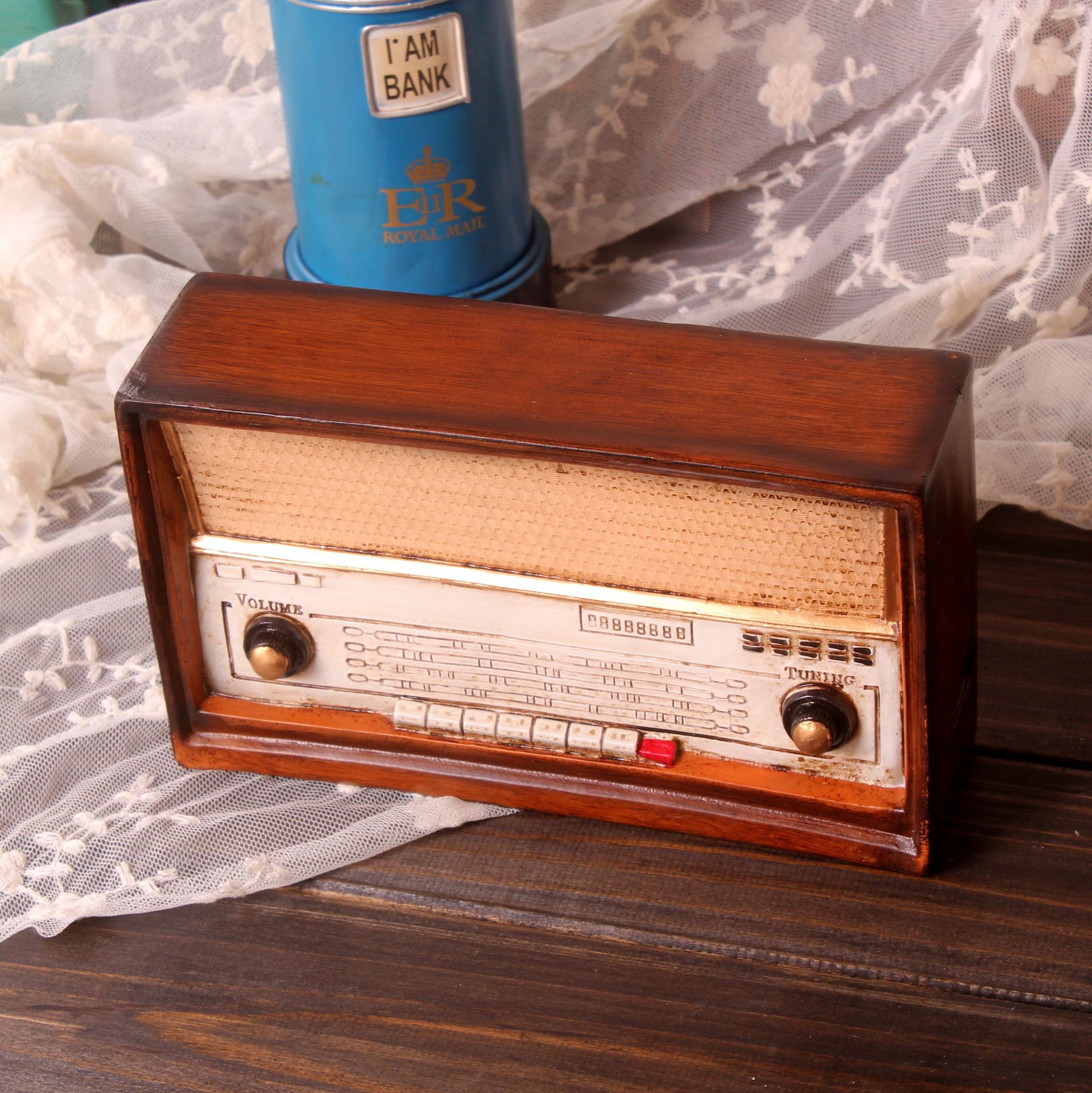 复古电视柜桌面收音机摆件房间家居饰品客厅卧室摆设品小创意个性