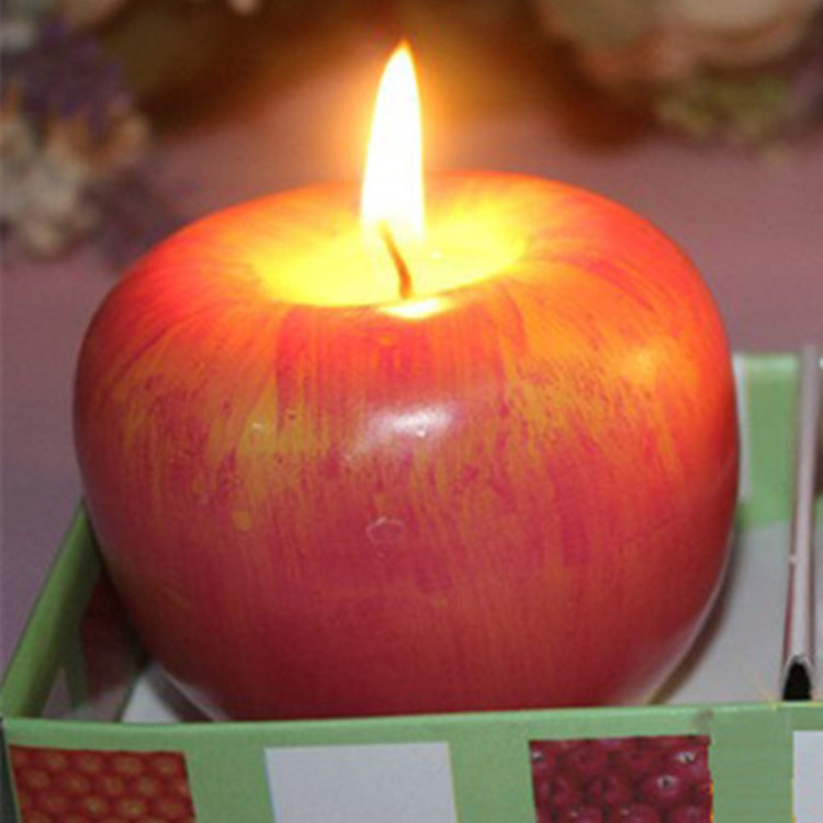 圣诞装饰品 苹果蜡烛 平安夜用平安果 圣诞苹果