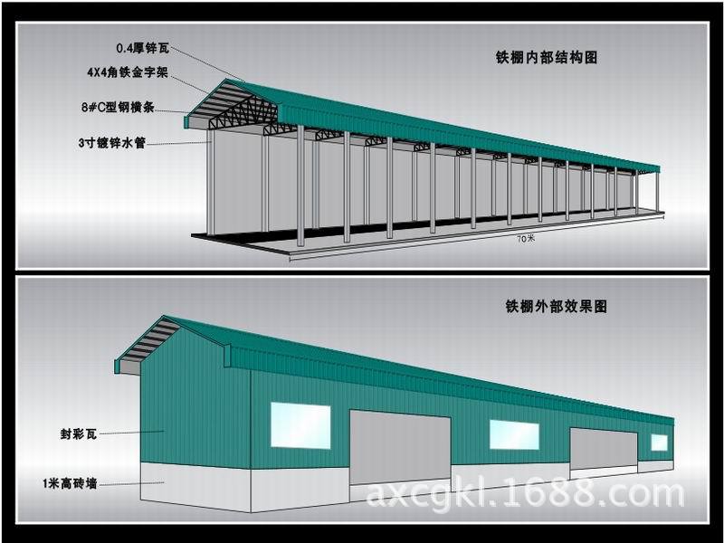 0成交0平方米成都彩钢钢结构雨棚 彩钢大棚 库房 拌合站雨棚 停车棚