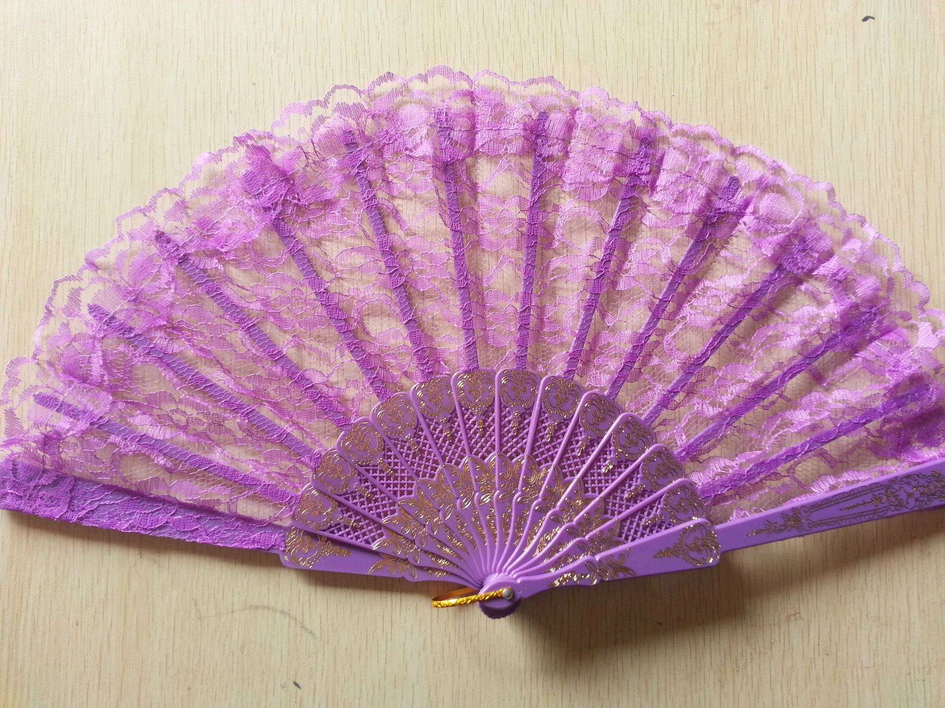 塑料扇子折扇工艺扇花边蕾丝塑料扇女扇永春扇婚礼扇厂家直销热卖