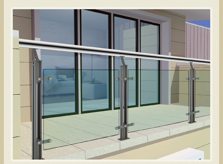 大型商场医院走廊护栏 立柱 201#立柱 铝镁合金楼梯扶手厂家直销