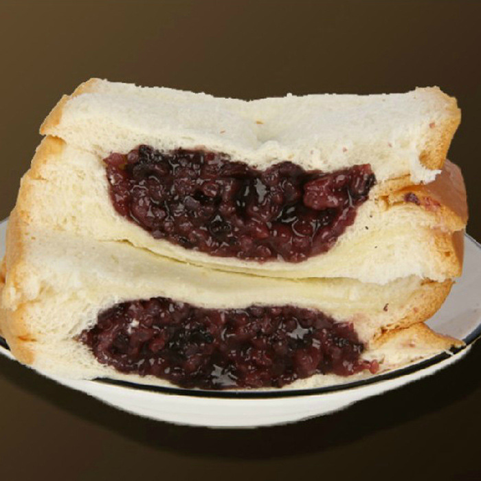 最新日期得香斋黑米面包糯米双层夹心面包团购批发50个/箱代发