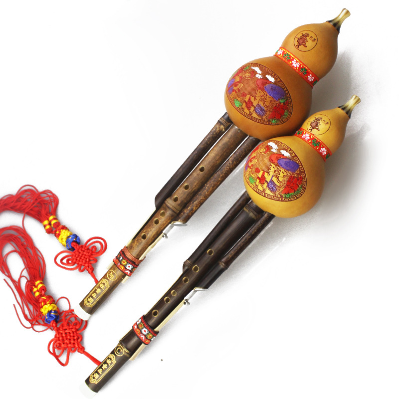 葫芦丝批发 牧童 天然紫竹葫芦丝 c调降b调 送盒子 适合初学者