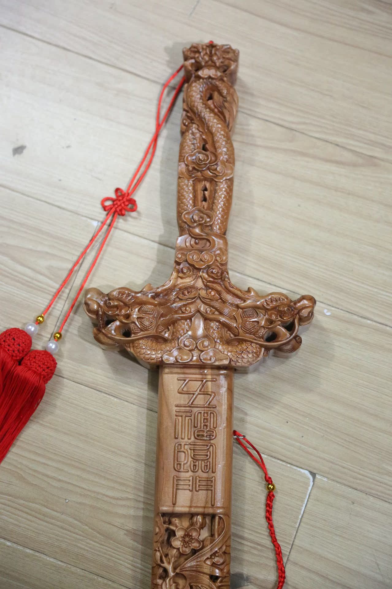 1米1.2米五福临门桃木剑鸿运阁