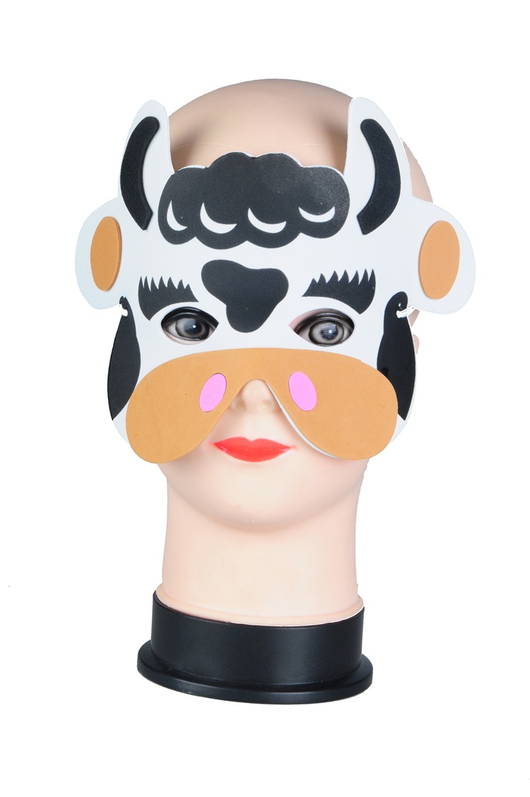 双骏eva 儿童益智玩具 卡通动物系列 奶牛面具 厂家直销 爆款批发