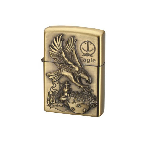 Factory Direct Sales Metal Wholesale Creative Bright Cotton Oil Machine Zinc Alloy Three-Dimensional Relief Exquisite Lighter Eagle