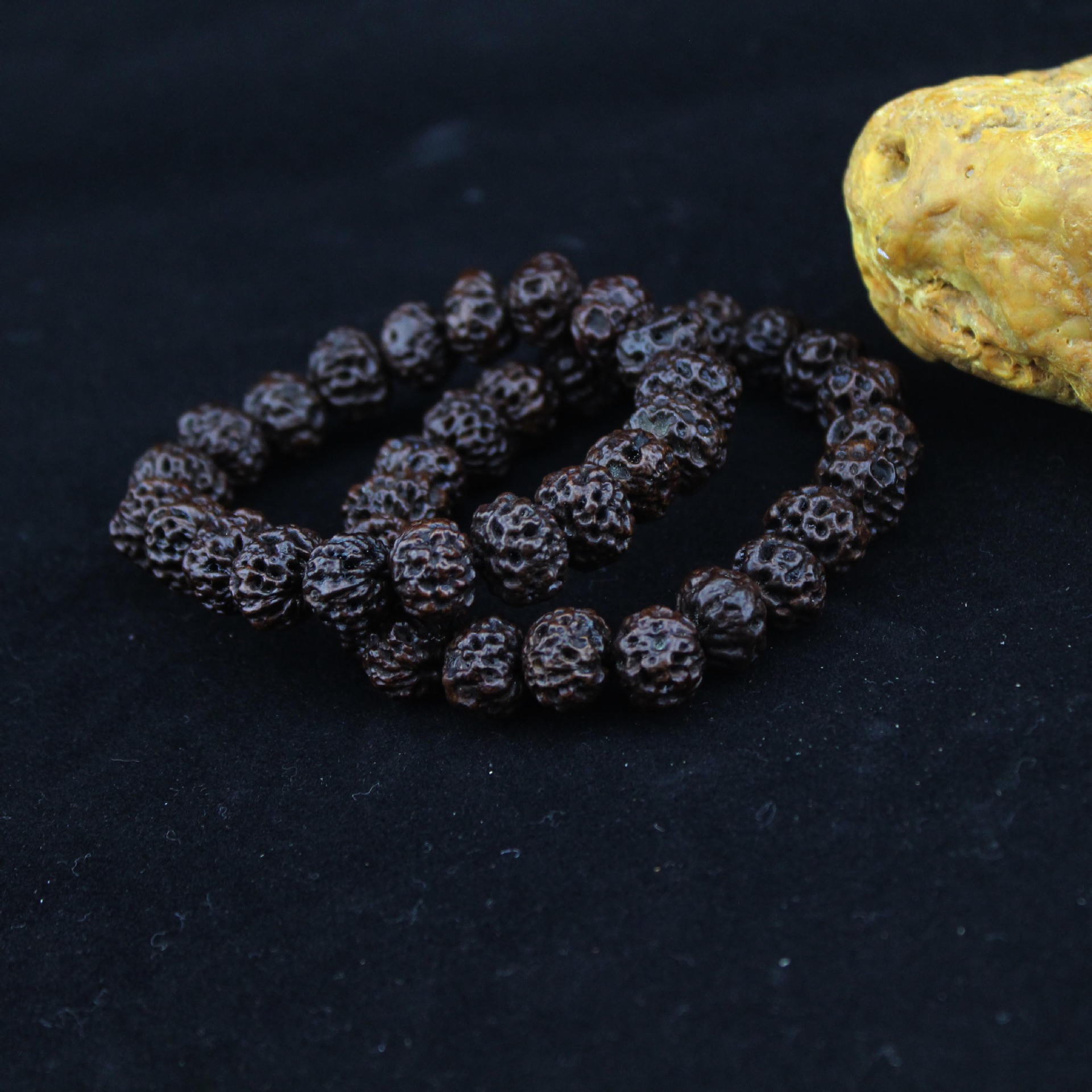 厂家批发 天然天意子菩提佛珠手串 10mm 21颗菩提根佛.