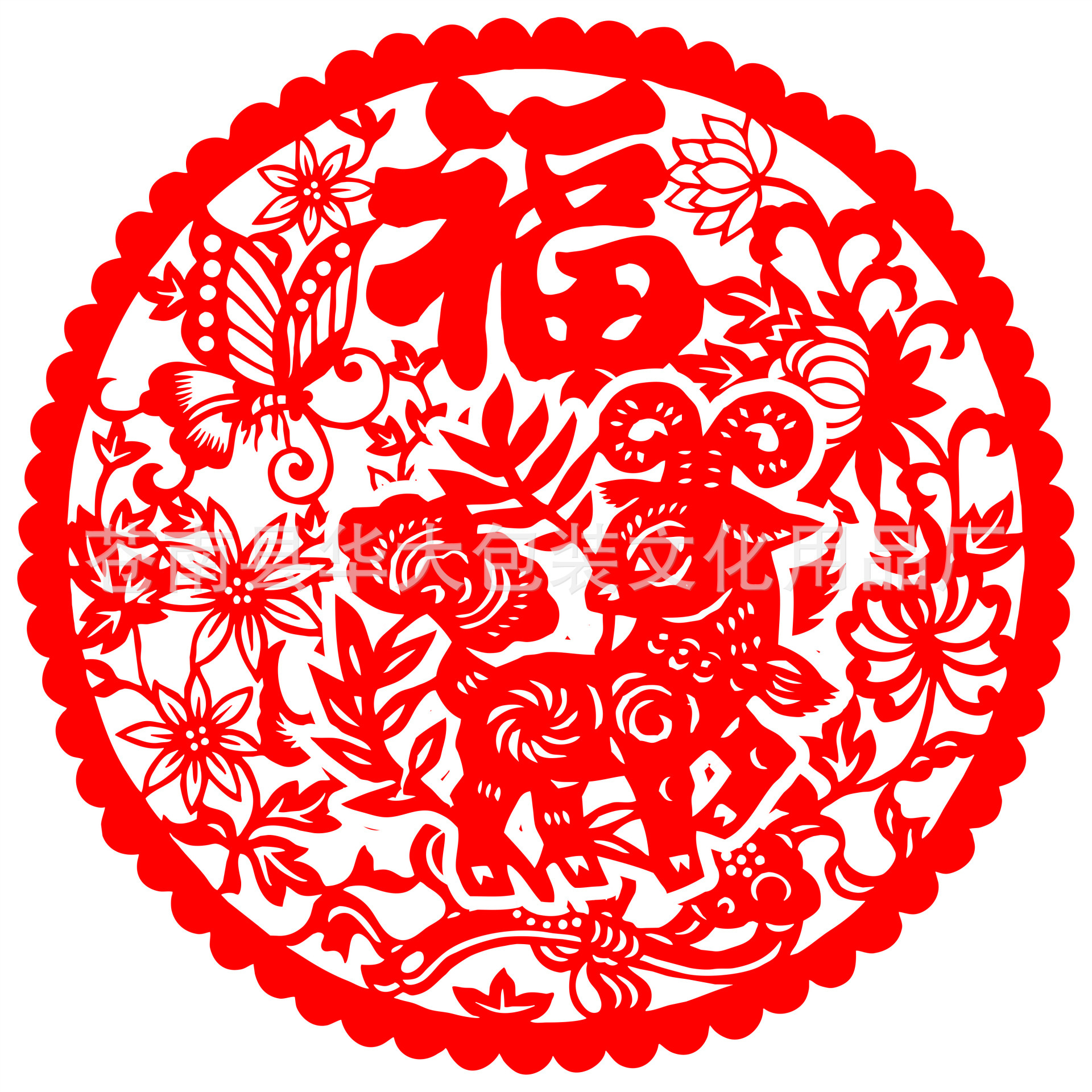 定制印刷窗花 透明窗花 静电膜窗花