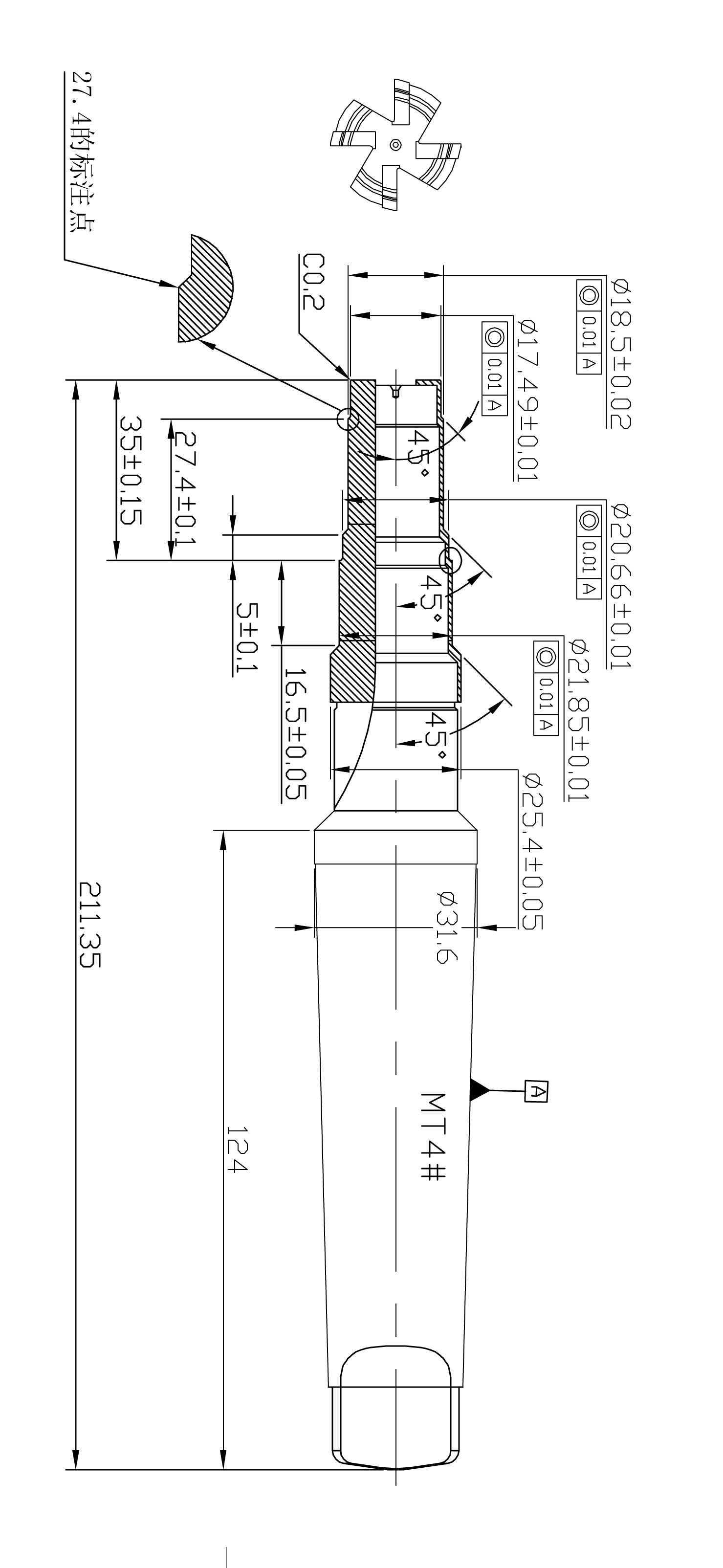 美国太阳sun 海德福斯插孔成型刀具t11a