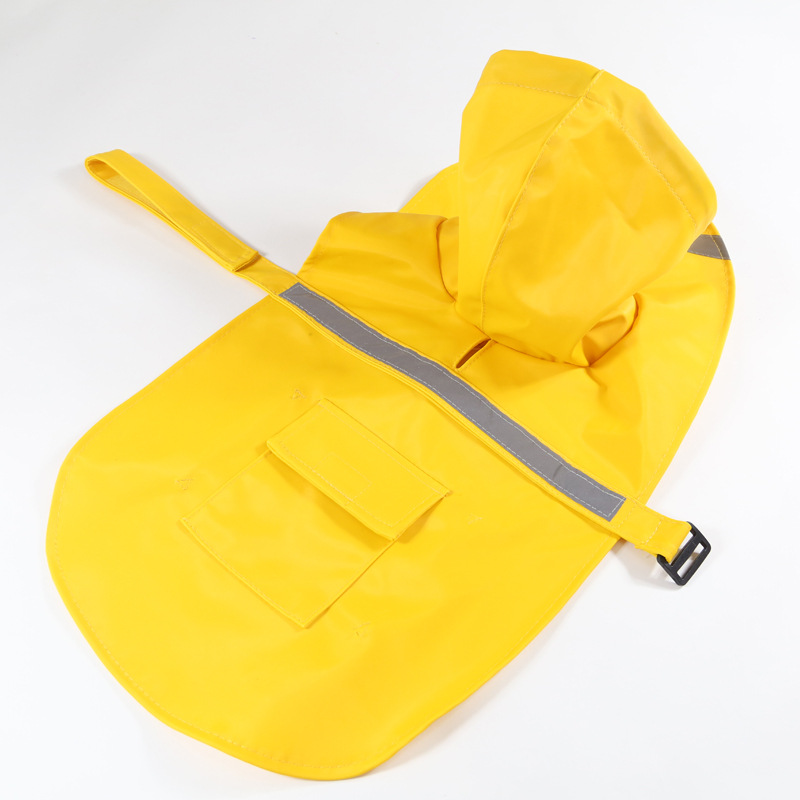 New Pet Raincoat Dog Raincoat Labrador Golden Retriever Husky Samo Reflective Waterproof Snow-Proof Large Dog Clothes