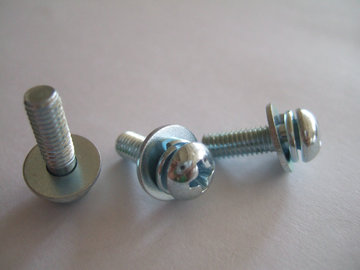 4 十字槽盘头螺钉,弹簧垫圈和平垫圈组合件m3m4m5m6m8m20-阿里巴巴