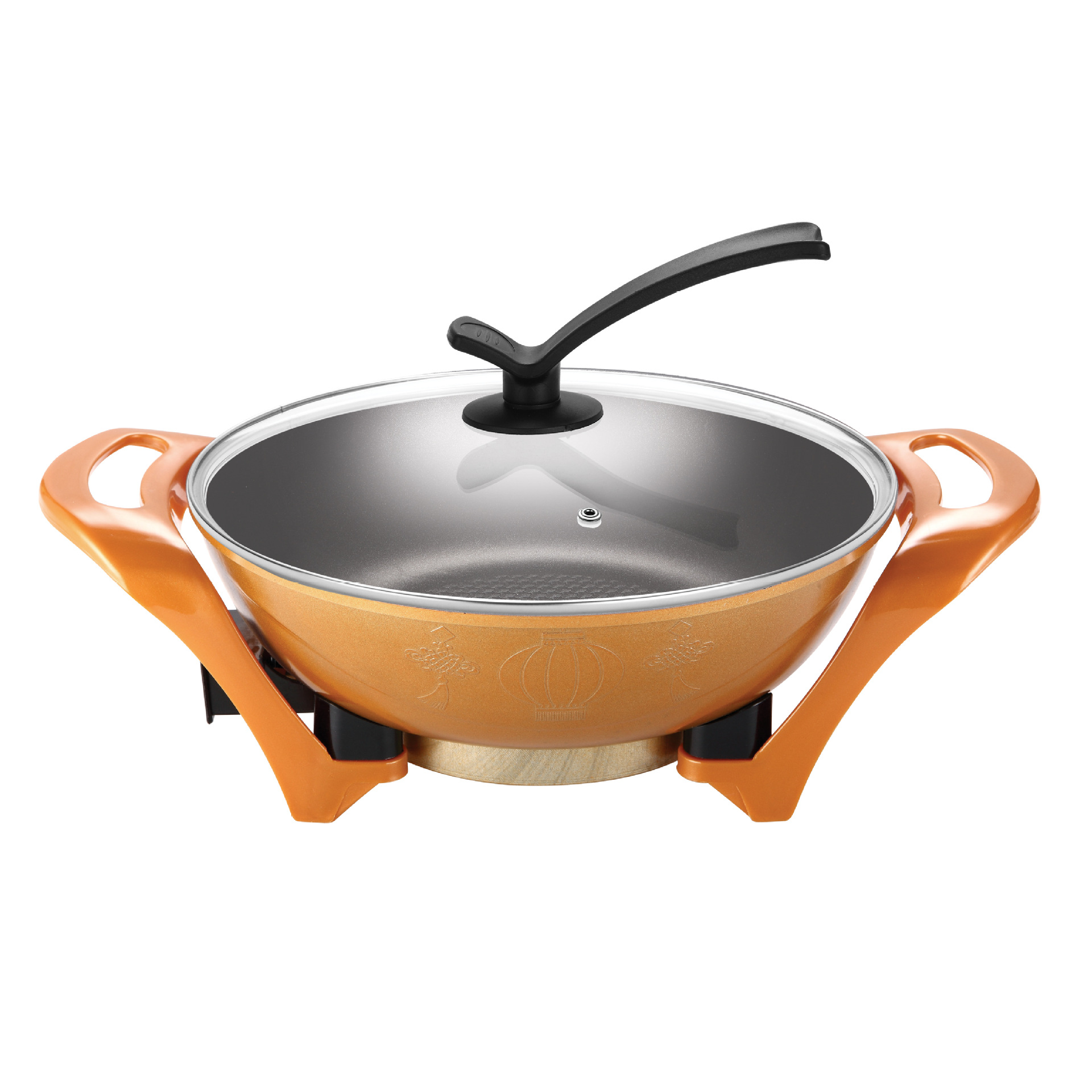 韩式多功能金元宝电热锅 电煎锅 不粘锅 自动控温 正品特价