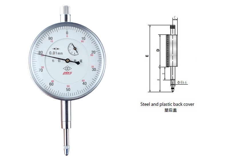 正品哈量防震百分表指示表0-3-5-10-20 -30mm 0.01mm百分表批发