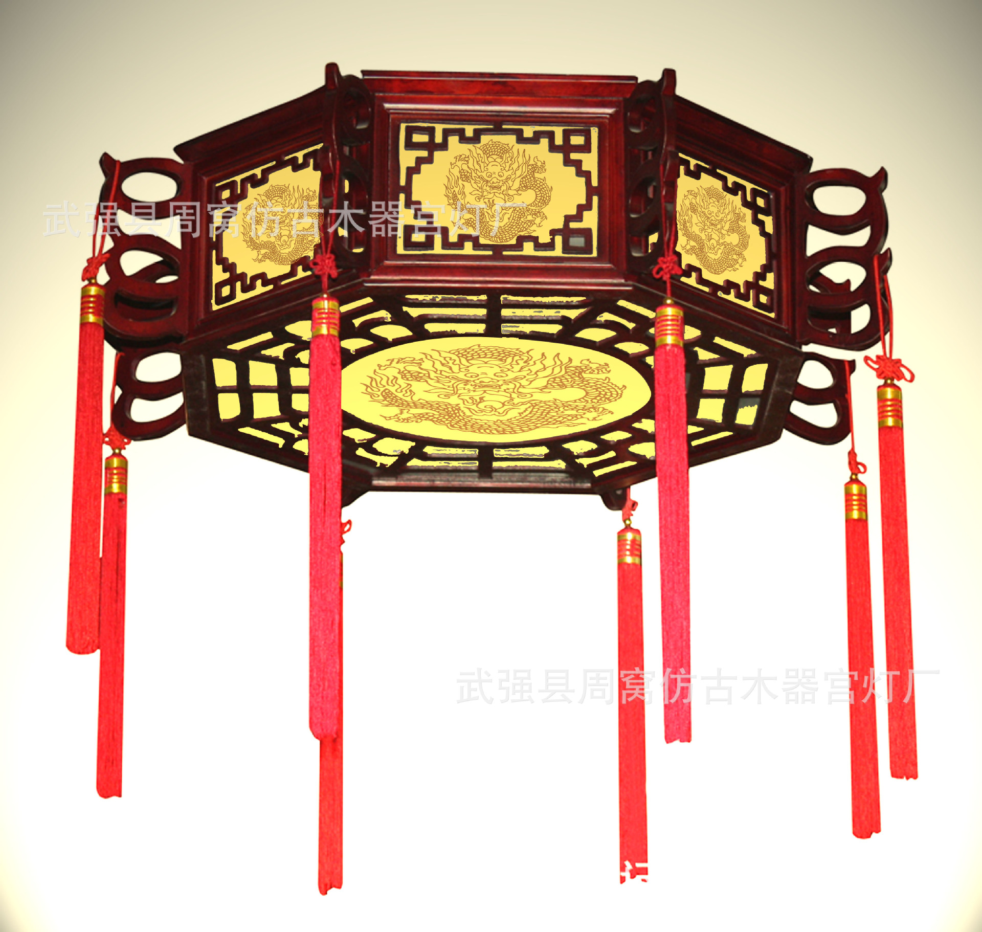 单层印金盘龙吸顶灯20140202款 仿古宫灯 吸顶灯 中式吸顶灯