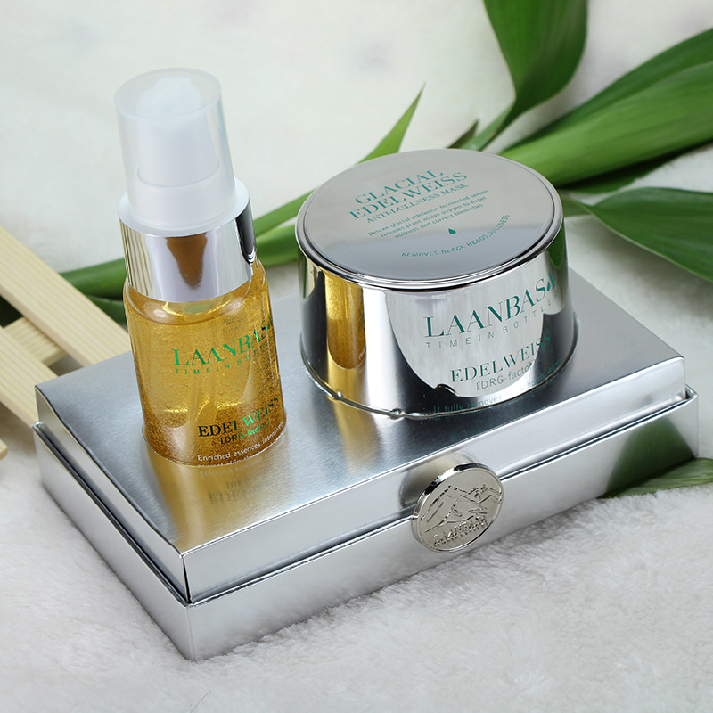 正品批发 莱昂芭莎冰川雪绒花清透调理套 清透嫩骨/雪颜亮肌