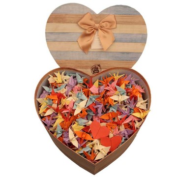 纸质品创意diy纯手工折纸520只千纸鹤成品礼盒送男友女友生日礼物