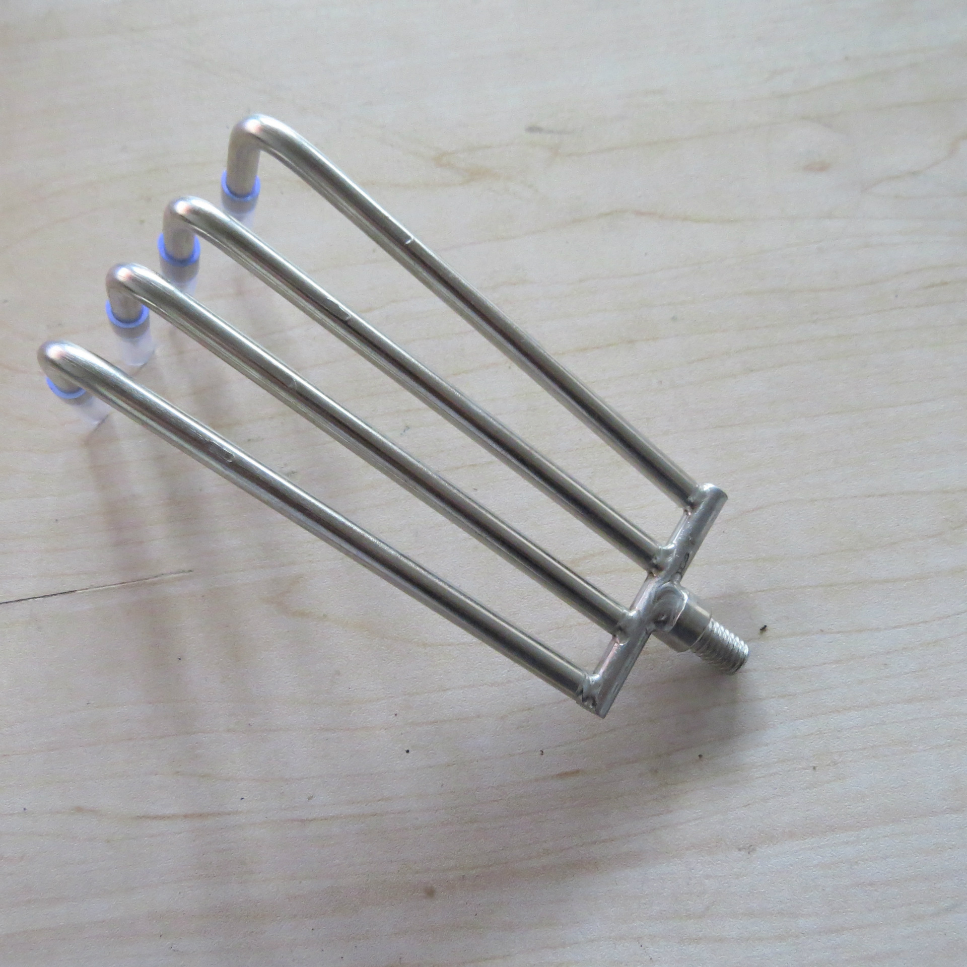 运兴渔具 大号水草耙子 不锈钢四齿耙 捞草洞