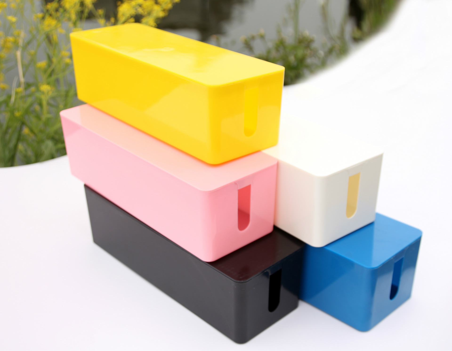 电线收纳盒abs收纳理线盒电源线集线盒电线盒子现货批发