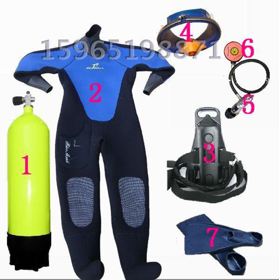 全干式潜水衣衣潜水服套装 潜水装备全套装器材用品店潜水设备全
