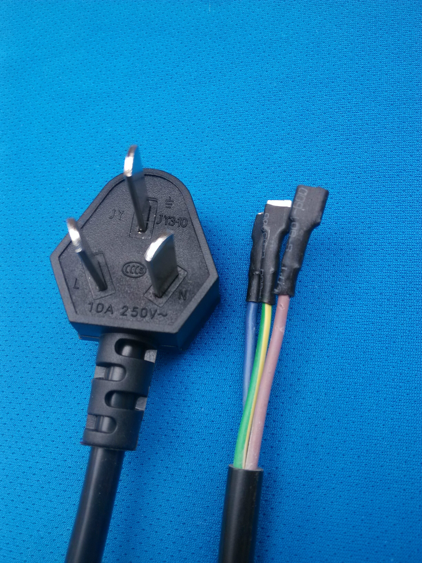 国标电热水壶电源线 三孔0.75平方插线尾部可加工定做电源线