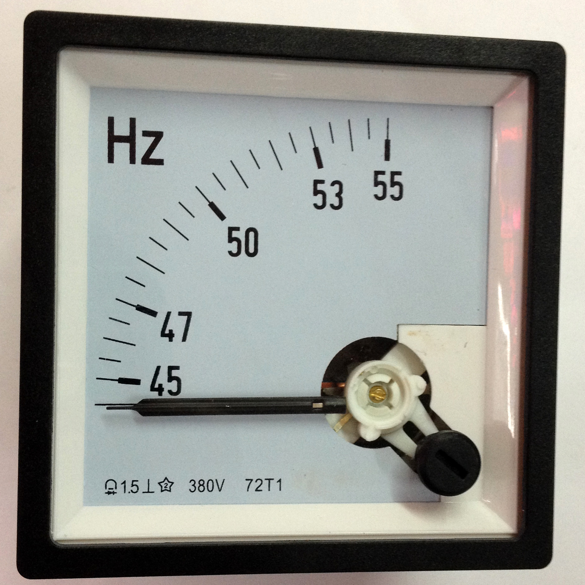 72x72mm 指针式 hz频率表 72t1上海乐兹品牌,上海宇泰品牌72l1
