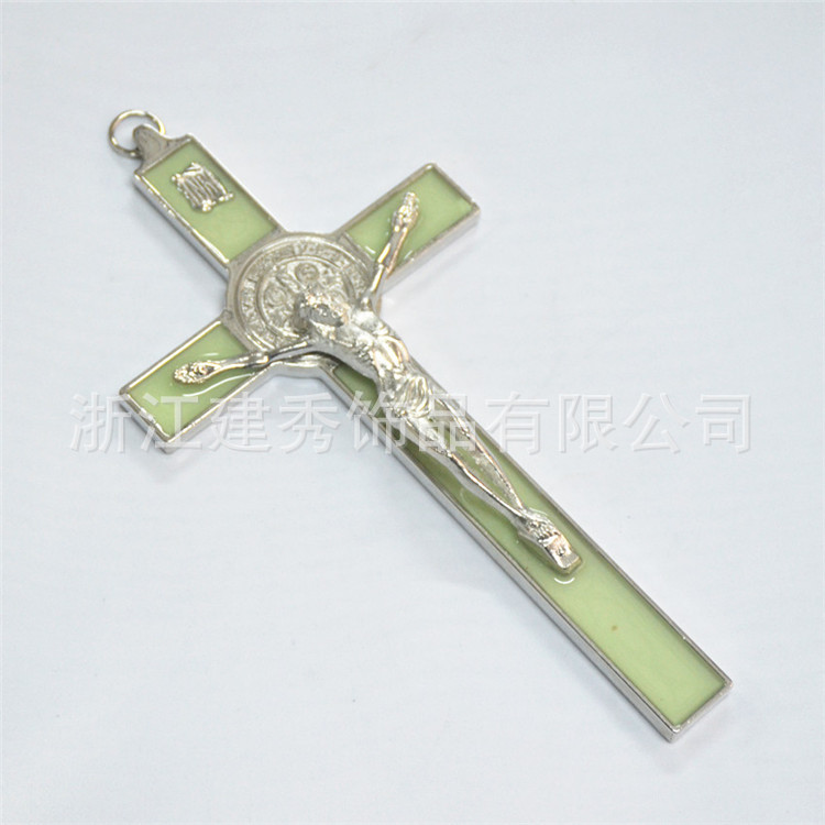 Large Supply of Luminous Oil Dripping Portrait Cross Ornaments