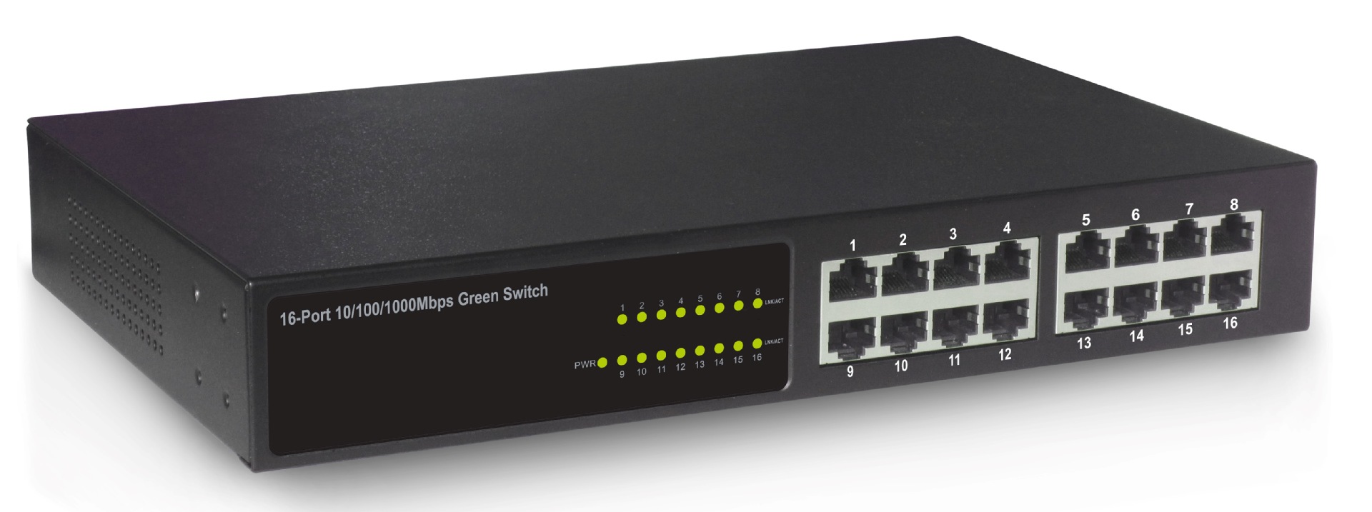 16口11英寸桌面式非管理型千兆以太网交换机 机架傻瓜型交换机