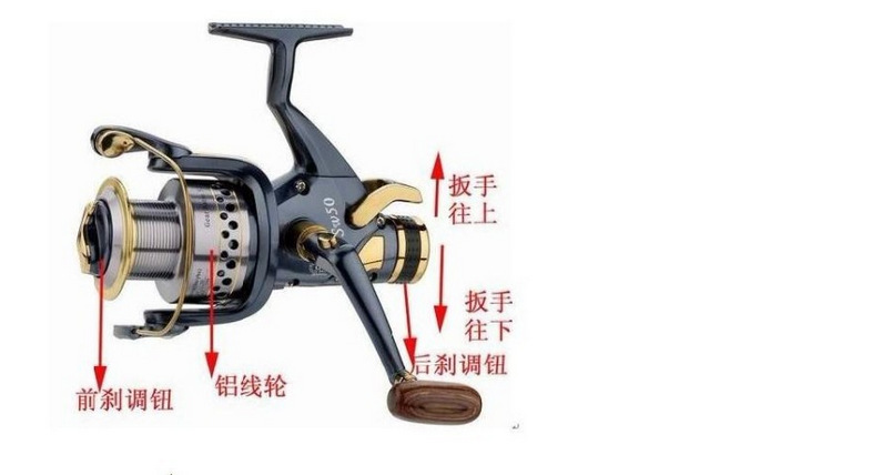 sw50 鱼线轮 金属 海竿金属渔轮