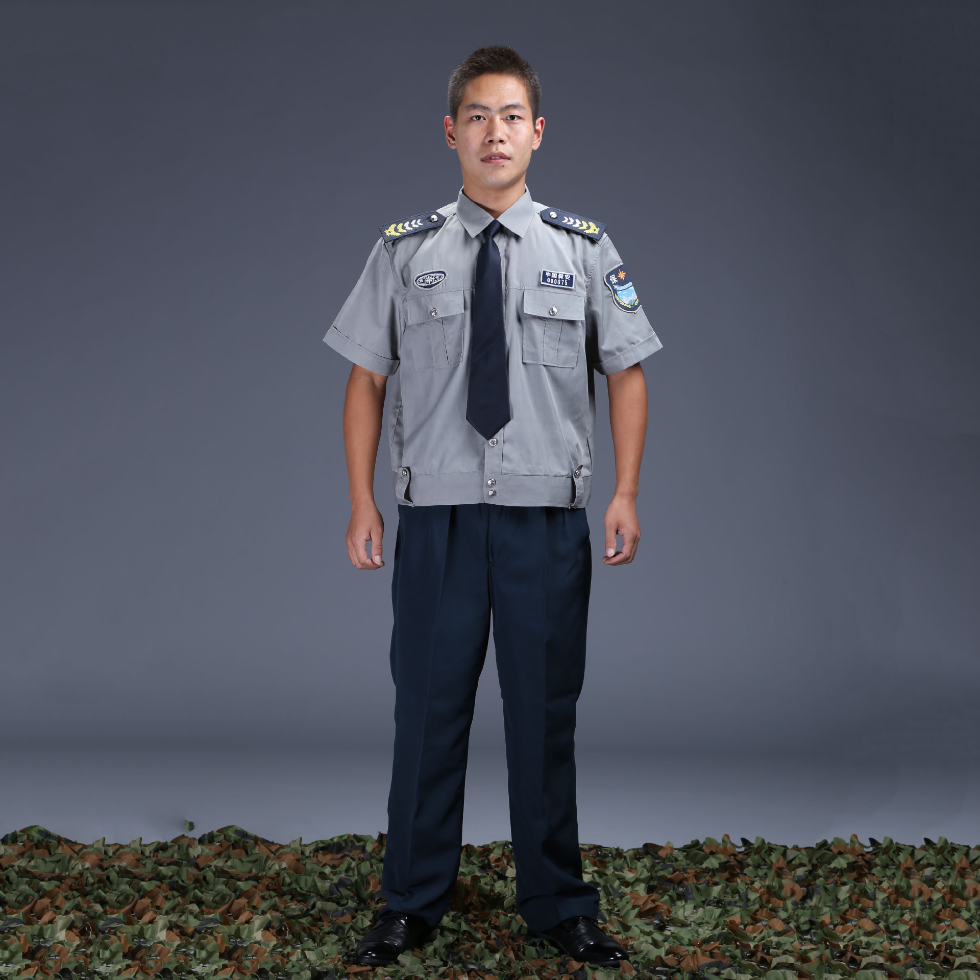 批发保安服夏装 保安短袖衬衣 新式保安衬衣 夏季工作服定做上衣