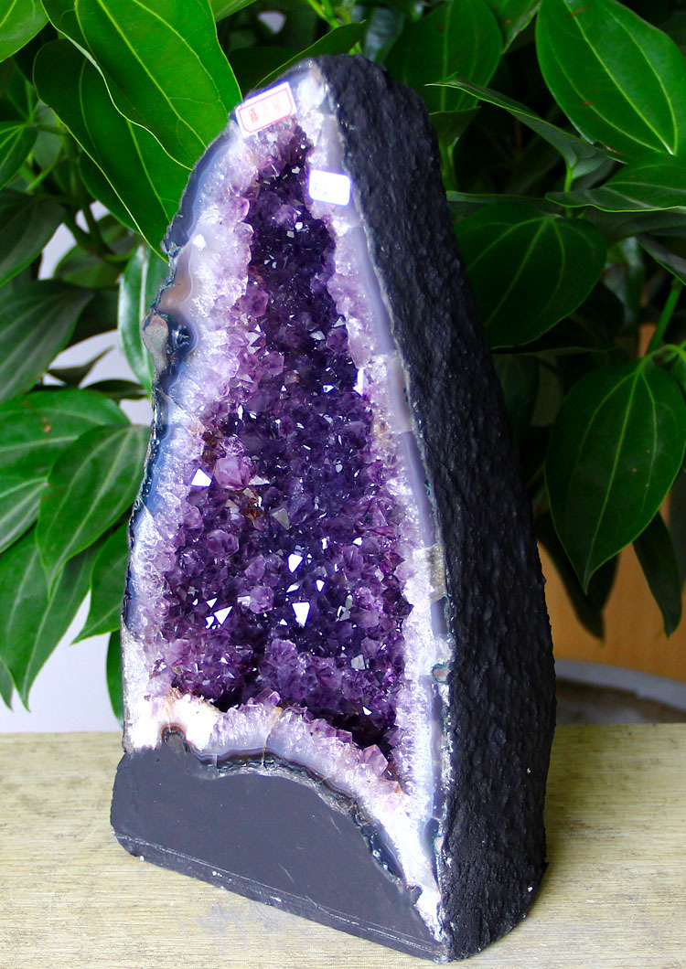 天然紫晶洞原石紫水晶洞聚宝盆水晶簇 家居饰品装饰品办公室摆件