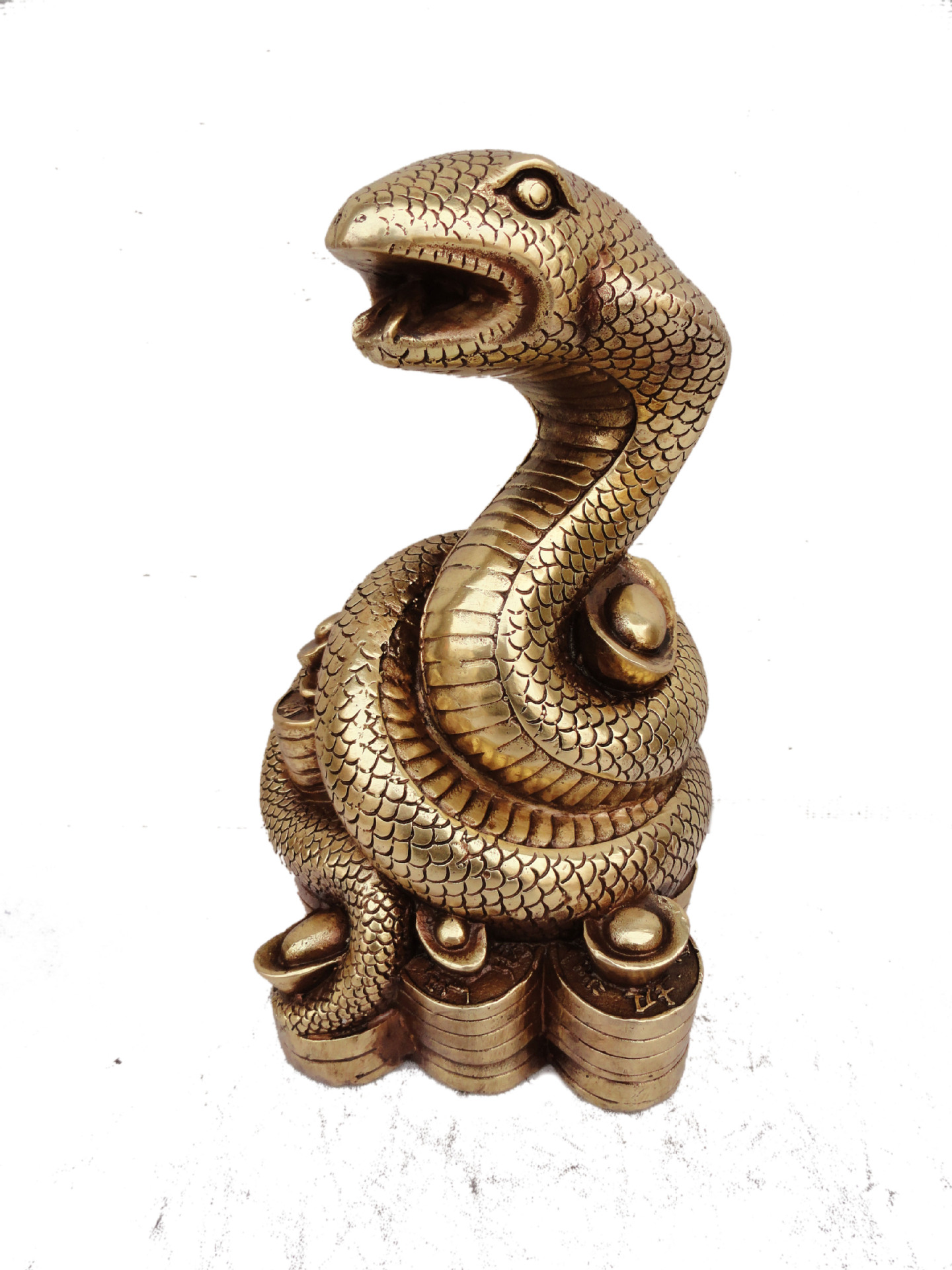 大号开光精品纯铜十二生肖蛇摆件 招财旺财