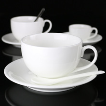 60~360cc美式咖啡杯 纯白陶瓷中西餐具 卡布奇诺奶茶