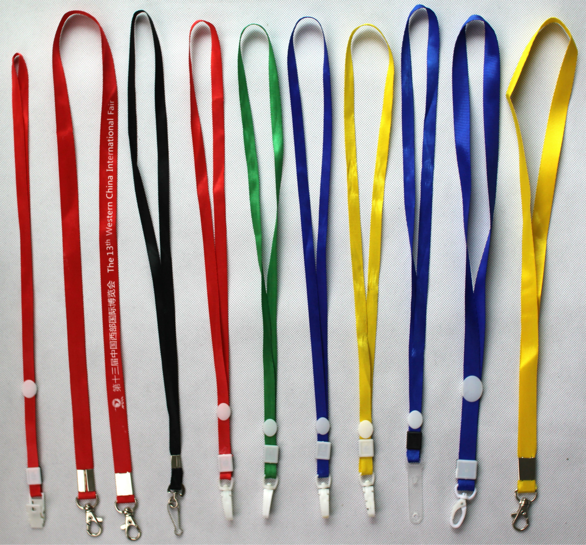 5塑料钩展会厂牌挂绳证件挂带工作牌绳定制厂家学生吊绳定做