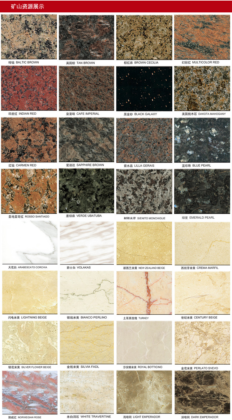 5保利进口花岗岩展示