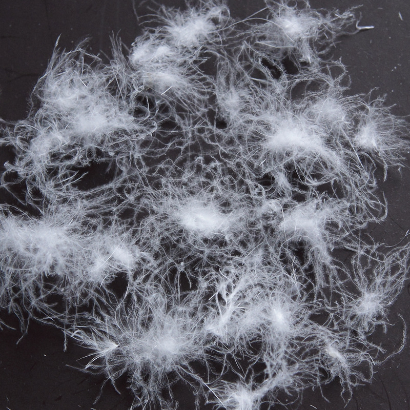 厂家批发直销 纯白新国标90%白鸭大朵绒 水洗羽绒 90白鸭绒 价格