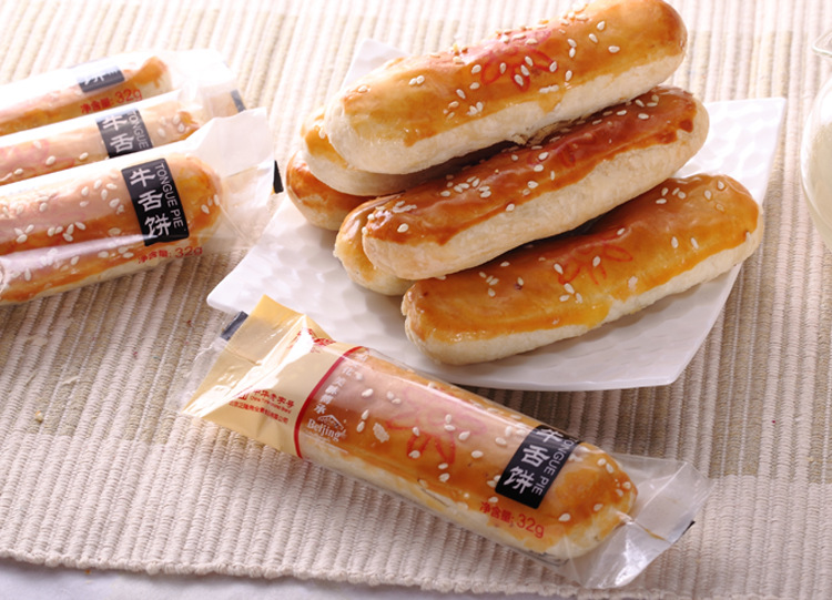 厂家批发京隆牌箱装牛舌饼250g/盒